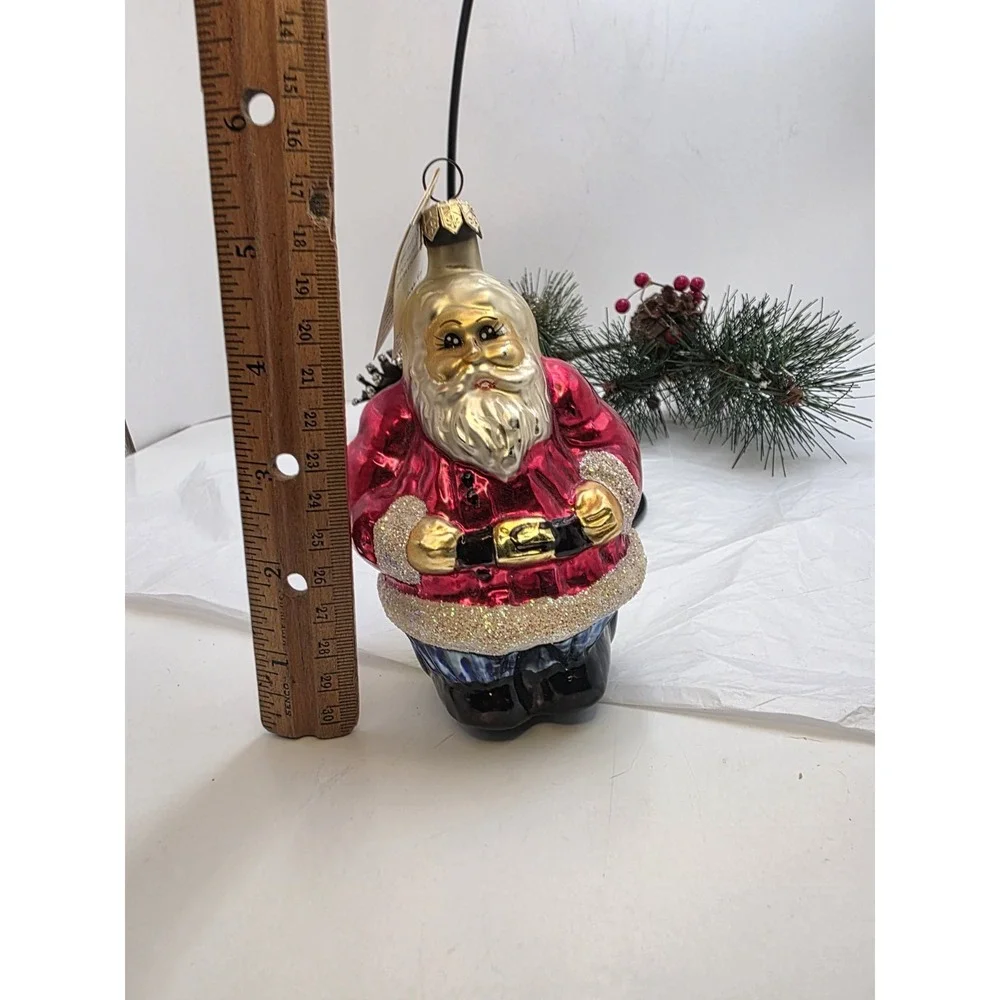 Christopher Radko Forever Together 1996 Santa Mrs Claus Ornament Poland 5